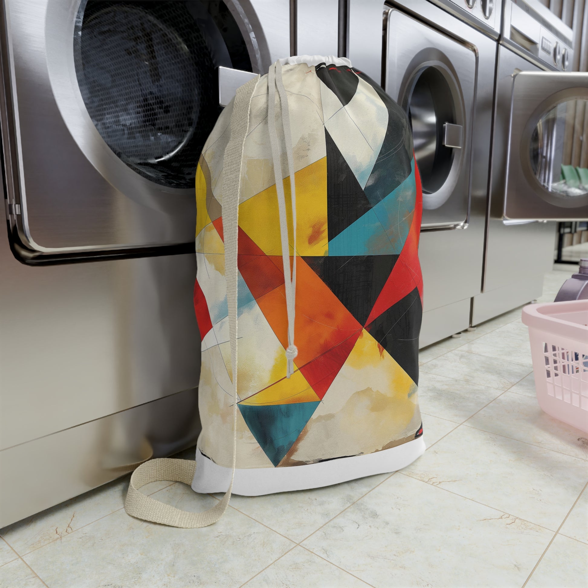 Geometric Shape Laundry Bag | Home Decor | Accessories, All Over Print, AOP, Bags, Laundry, Sublimation | Prints with Passion