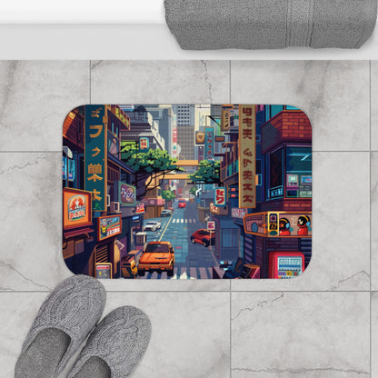 Pixel Paradise Bath Mat | Bath Mats | Bath, Bathroom, Home & Living, Indoor, Sublimation | Prints with Passion