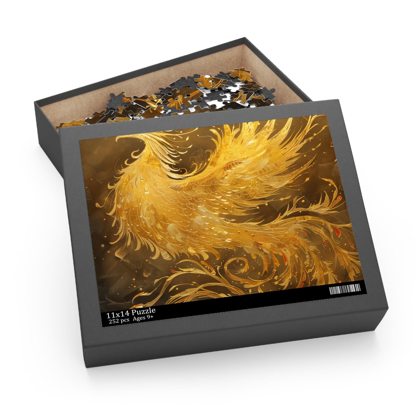 "Phoenix Rising Mythology Jigsaw Puzzle - Stunning image of mythical bird from ashes"