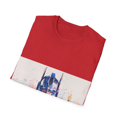 Transform Your Style with Optimus Prime Watercolor Tee