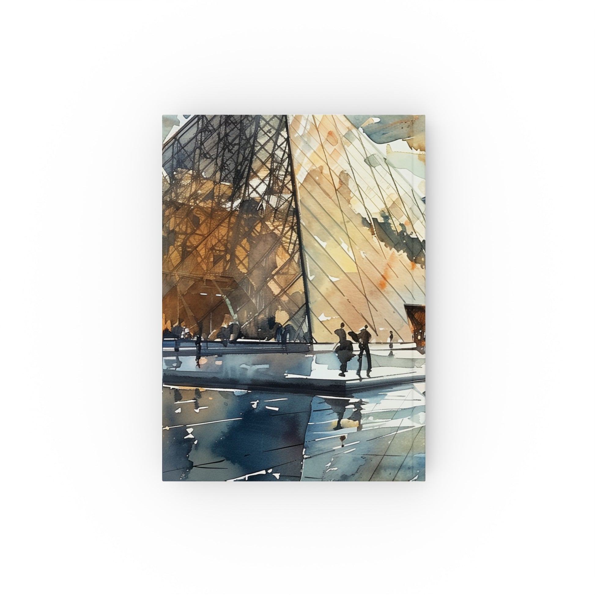 "Parisian Masterpieces: A Louvre Journal - Capture the artistry of the Louvre with this watercolor-covered journal, perfect for museum visits and artistic dreams. High-quality and versatile, makes a great gift!"