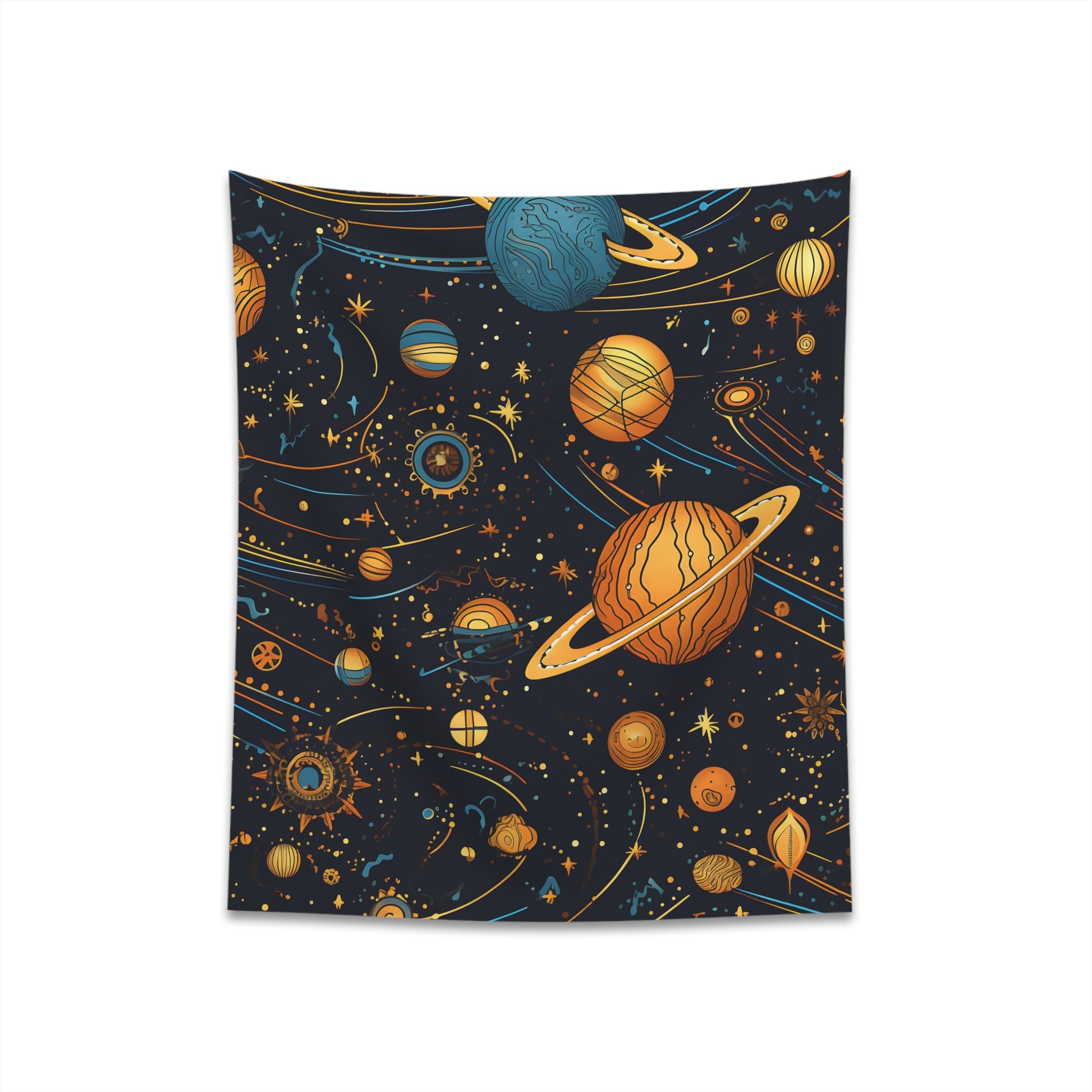 "Explore Cosmic Constellations Tapestry - Celestial Whimsy Wall Art for Cosmic Dreams - High Quality Material - Makes a Great Gift - Available in 34" x 40" and 57" x 57" Sizes - Shop Now at BenCPrints"