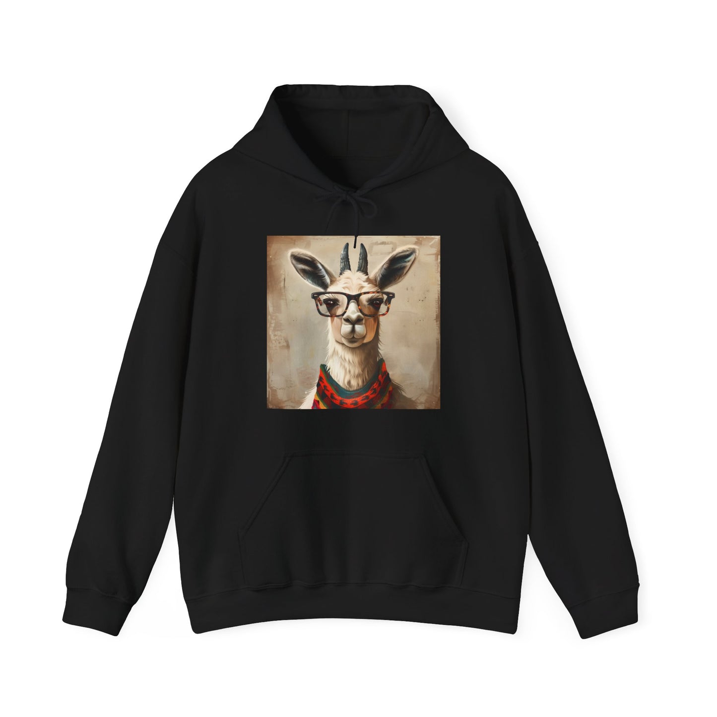 Hipster Llama Hoodie Featuring Sloggi Zero Feel Hipster | Hoodies | DTG, Hoodies, Men's Clothing, Regular fit, Unisex, Women's Clothing | Prints with Passion