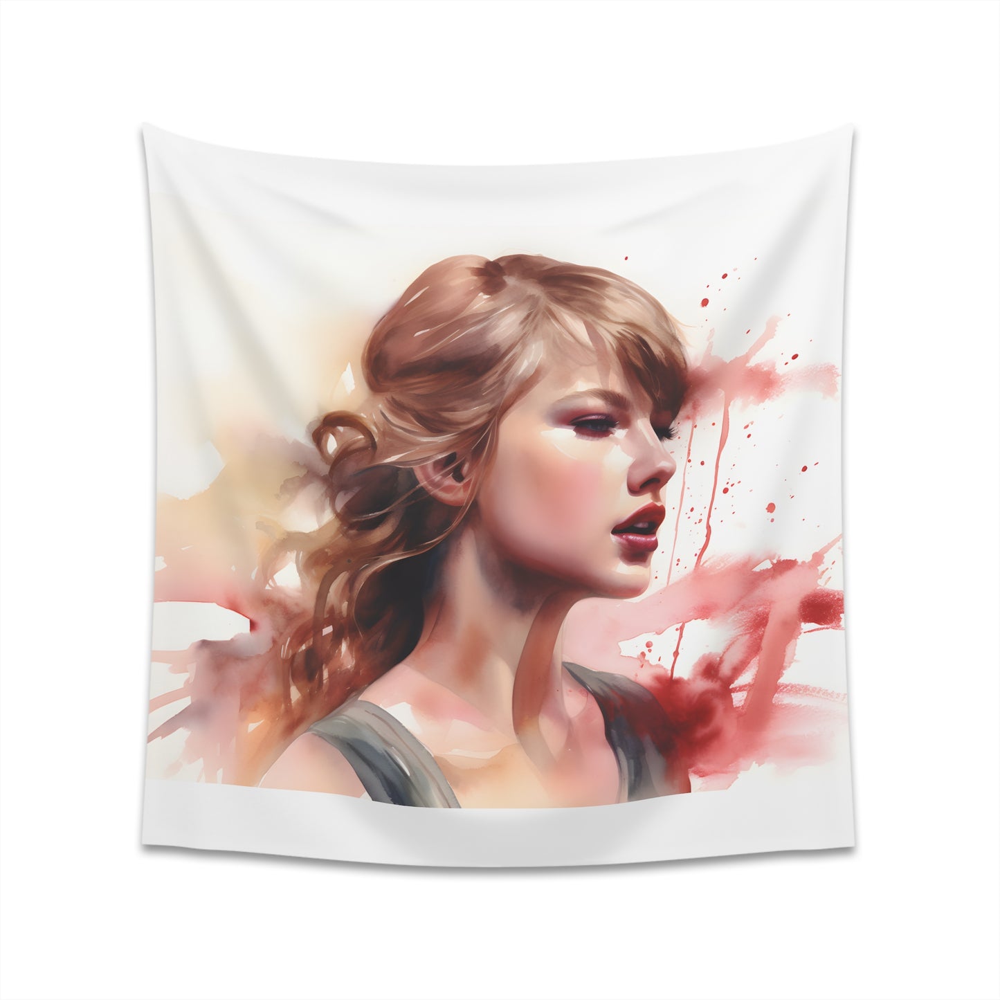 Watercolor Dreams: A Taylor Swift Tapestry - Iconic style in soft hues, perfect for fans and art lovers - high-quality material, comfortable, stylish.