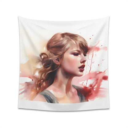 Watercolor Dreams: A Taylor Swift Tapestry - Iconic style in soft hues, perfect for fans and art lovers - high-quality material, comfortable, stylish.