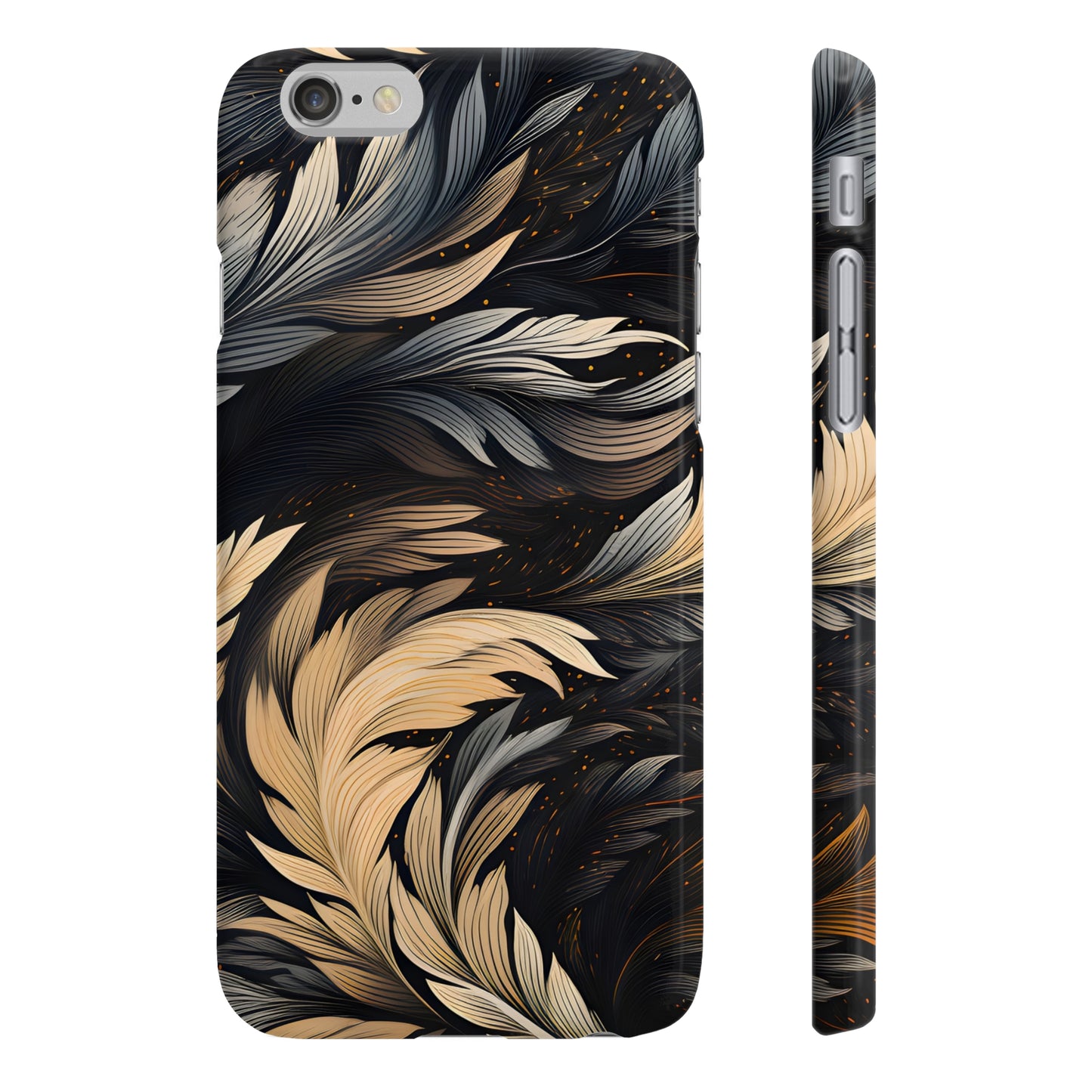 Inky Strokes: Textured Calligraphy Phone Case