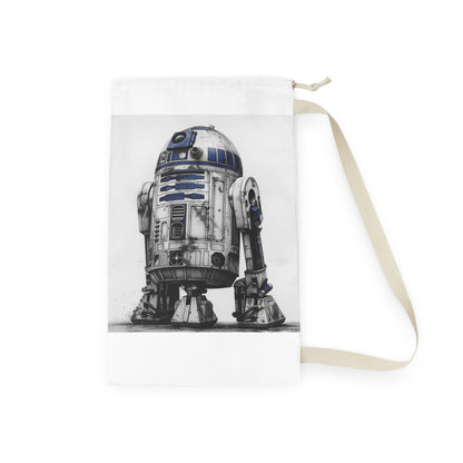 "R2-D2 Star Wars laundry bag for organizing dirty clothes with nostalgia touch"