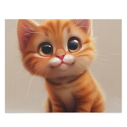 "Charming Cute Cat Cartoon Jigsaw Puzzle for cat lovers - fun and engaging activity for all ages"