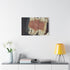 Canyon Walls with Ancient Digital Glyphs Stretched Canvas Wall Art