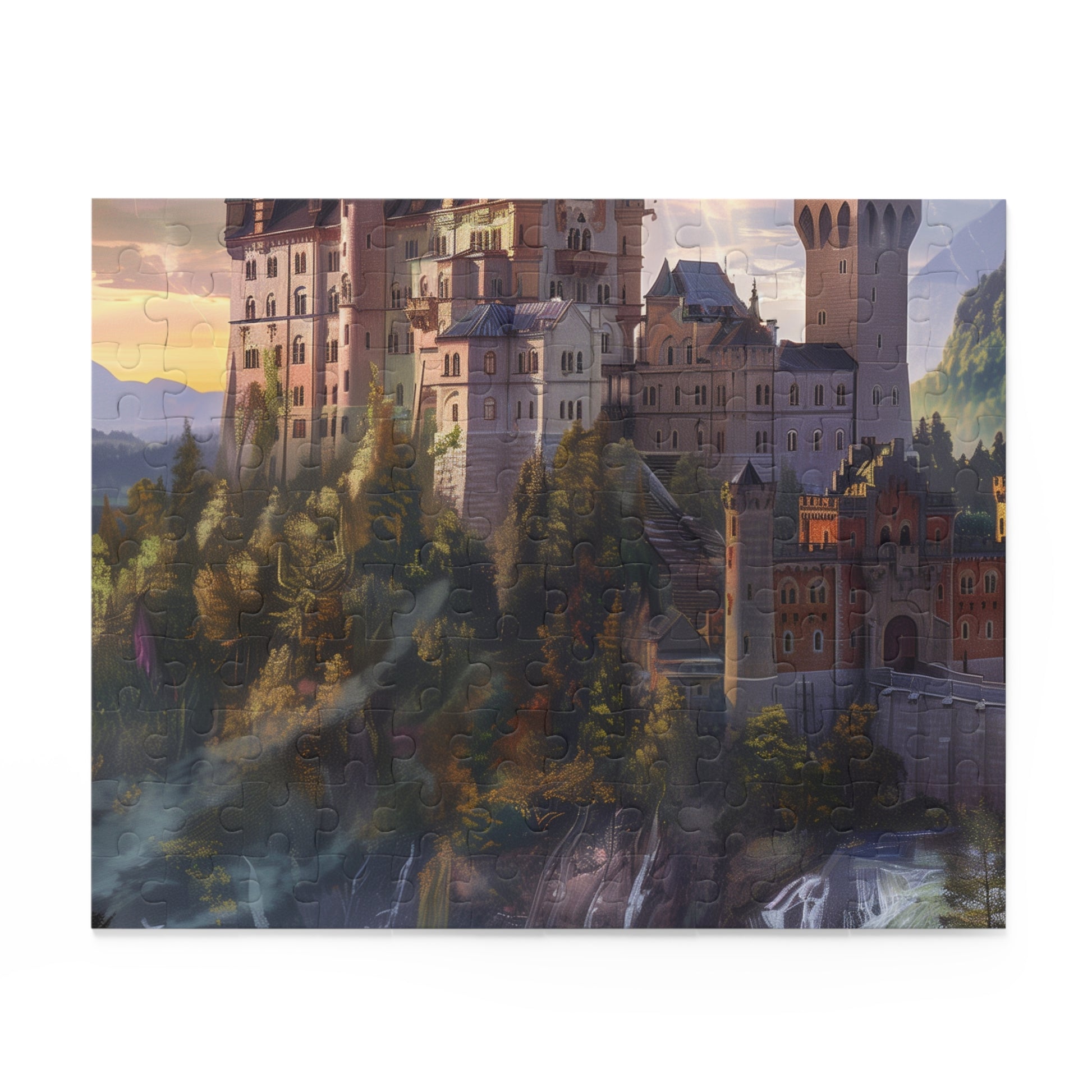 "Discover a magical world with Majestic Fantasy Castle jigsaw puzzle"