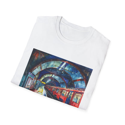 London's Hidden Depths: The Tube Watercolor T-shirt