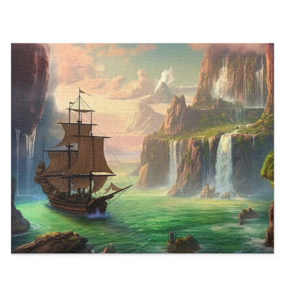 Enchanted Neverland jigsaw puzzle with whimsical fairytale scene. Transport yourself to magical world of Neverland with this beautifully illustrated puzzle.