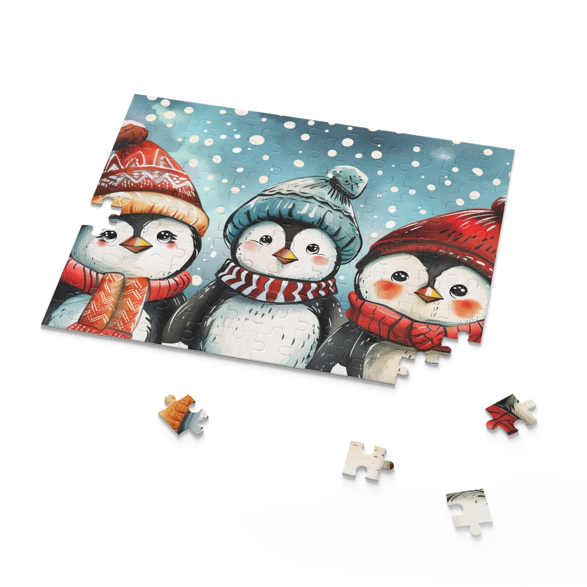 Charming Winter Penguins Jigsaw Puzzle for Animal Lovers