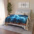 City Skyline Shaped Like Animal Spirits Plush Fleece Throw Blanket