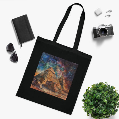 Pyramids of Giza Watercolor Tote