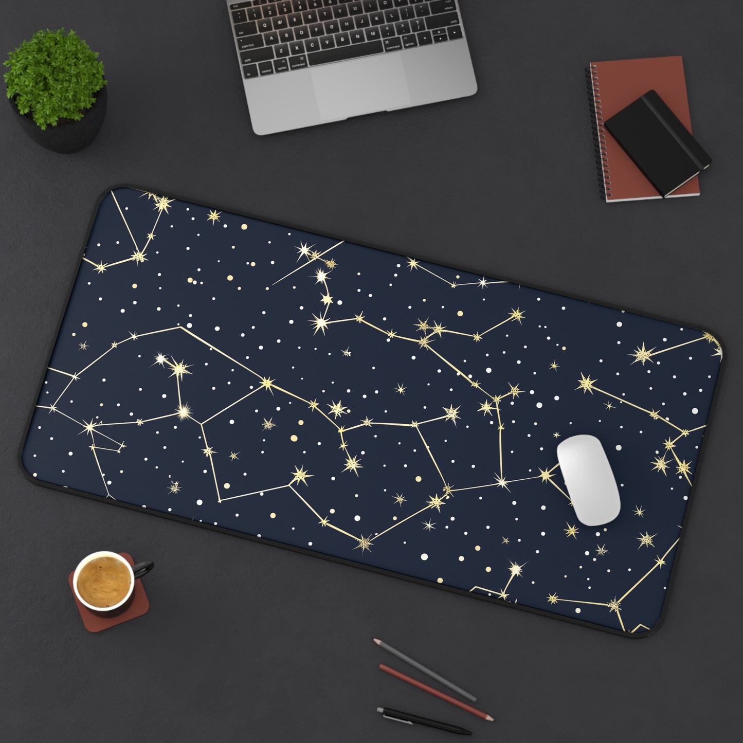 Starry Night Desk Mat | Desk Mat | Accessories, Back-to-School, Desk, Fall Bestsellers, Home & Living, Mouse pad, Mouse Pads, Mousepad, Seasonal Picks, Stationery, TikTok | Prints with Passion