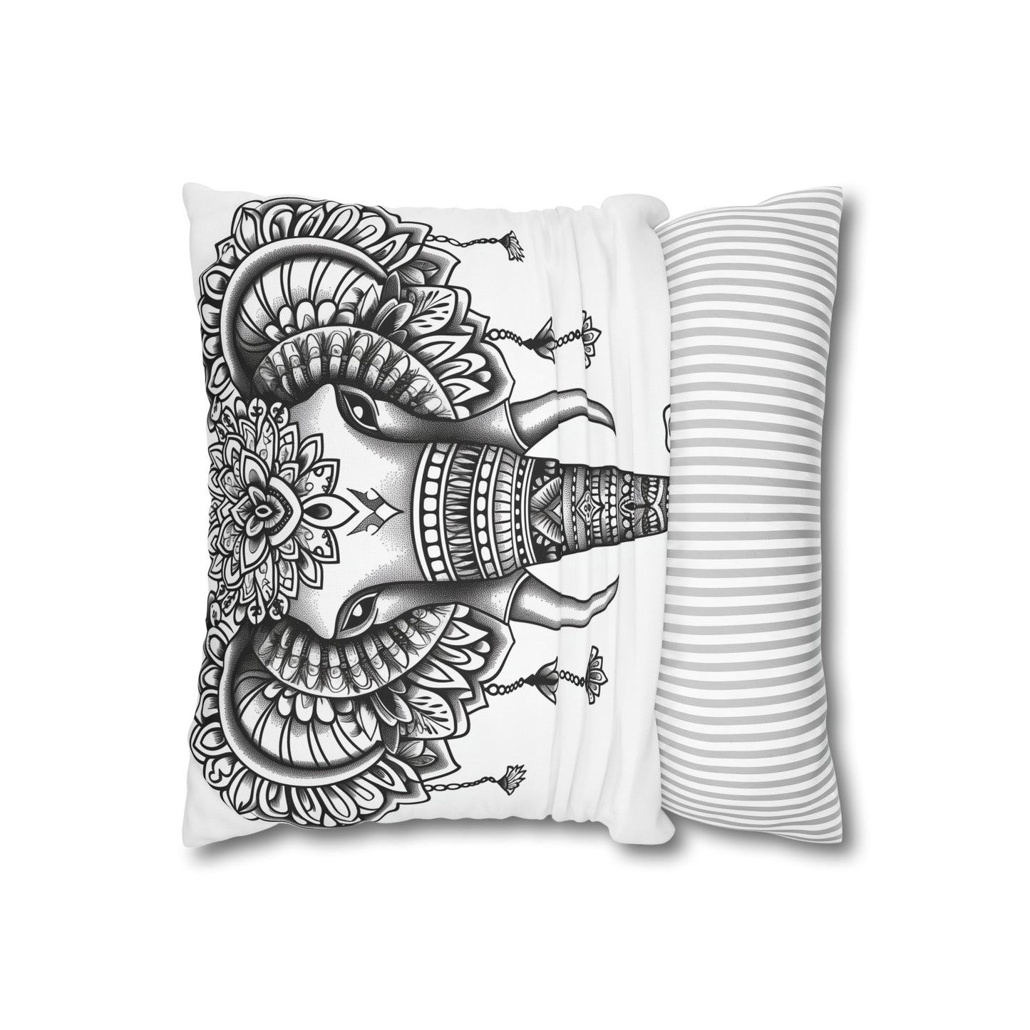 "Elephant Mandala Dreams Pillowcase - High-quality, comfortable, and stylish design. Perfect for all seasons. Makes a great gift. Shop now!"