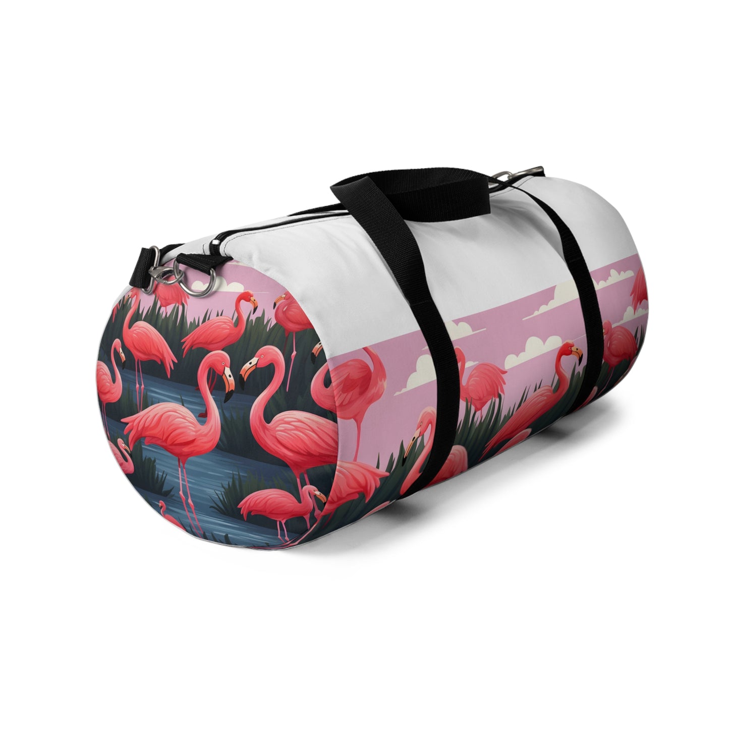 Flamingo Fiesta Duffel Bag | Duffle Bags | Accessories, All Over Print, AOP, Assembled in the USA, Assembled in USA, Bags, Duffle, Made in the USA, Made in USA | Prints with Passion