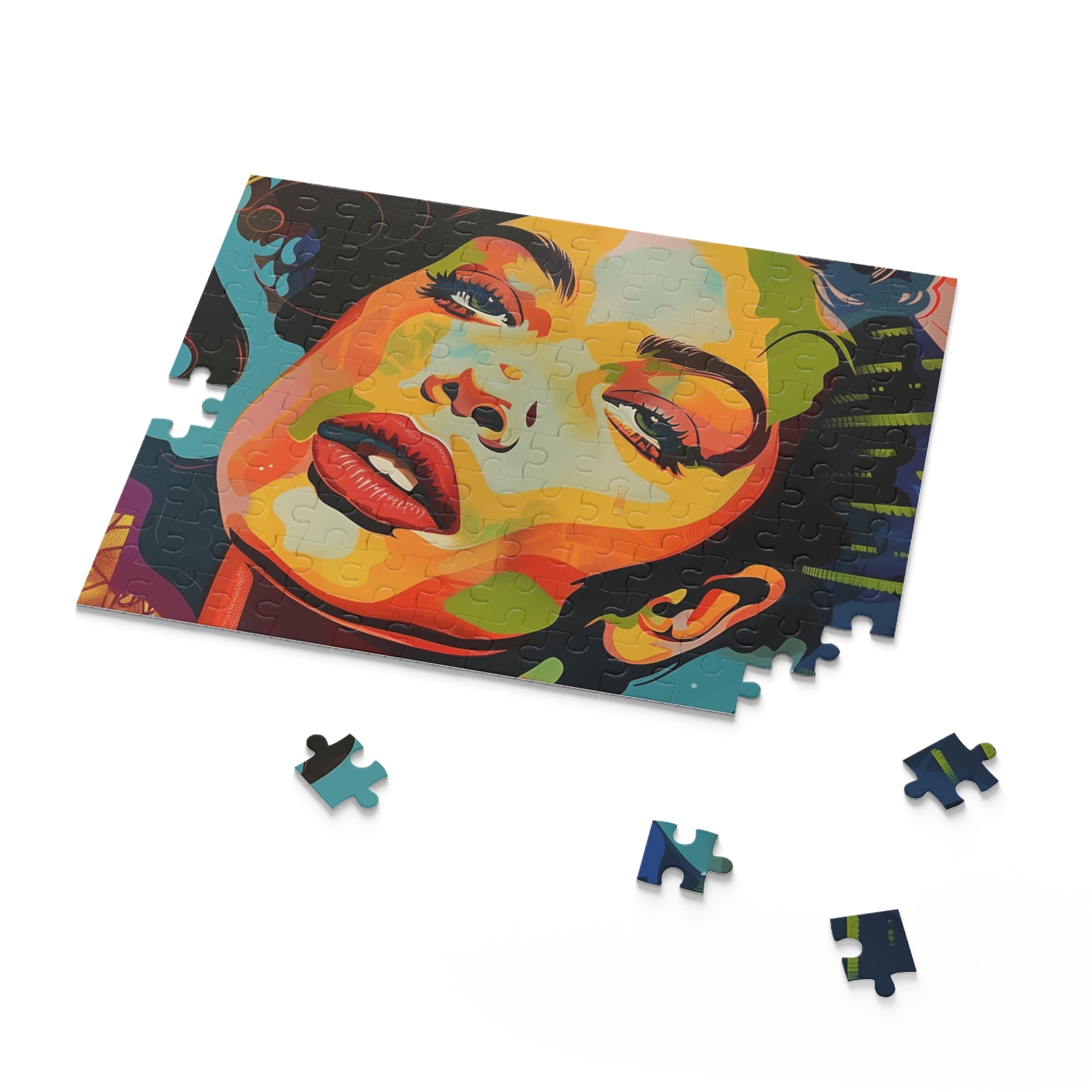 Pop Art Portrait Jigsaw Puzzle - Colorful and Unique Pop Art Puzzle for Artistic Decor