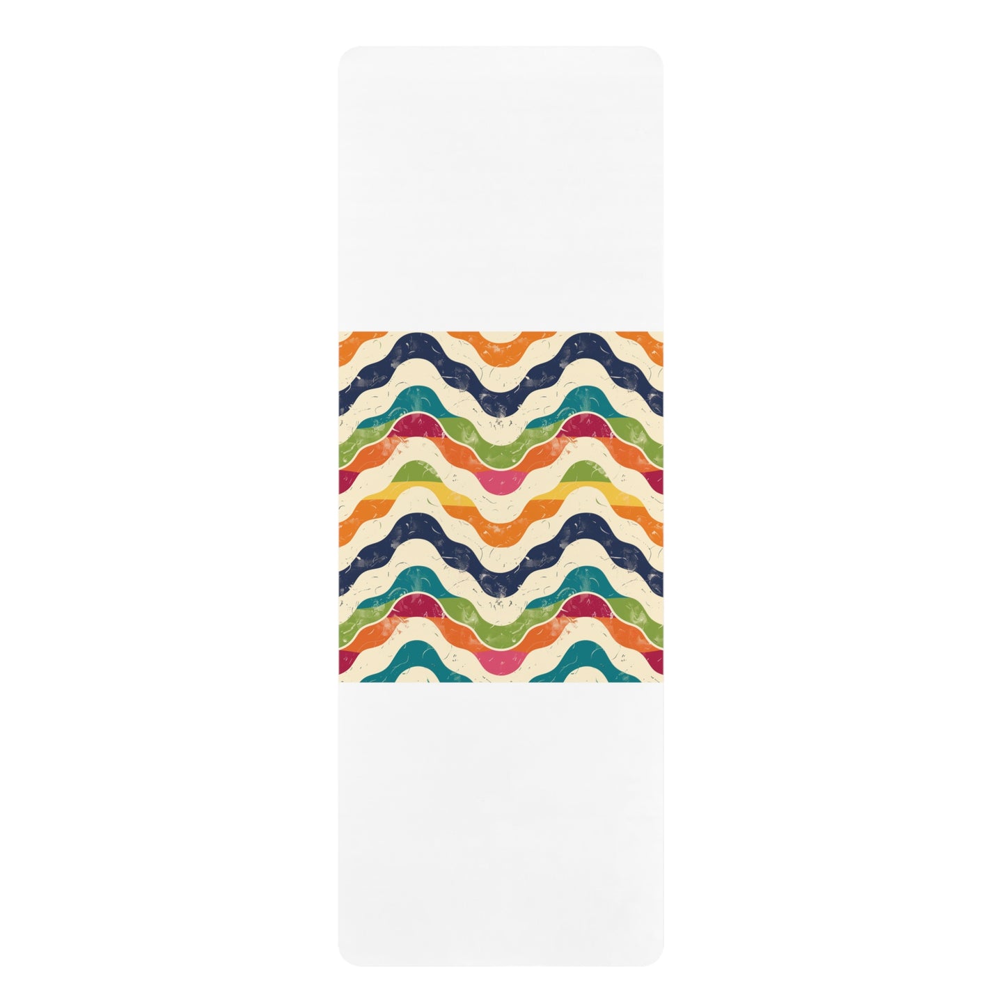 Retro Waves Yoga Mat: Vibrant, Seamless, Stylish | Home Decor | Home & Living, Mother's Day, Rugs & Mats, Sports, Spring Essentials, Sublimation, Summer Picks, TikTok | Prints with Passion