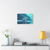 Arctic Polar Bear on Glacial Ice Floe — Canvas Wall Art — Kiln-Dried Pine Frame & Ready-to-Hang Back View