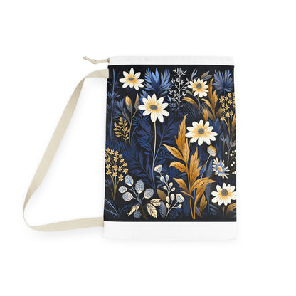 "Wildflower Meadow Laundry Bag - Stylish floral pattern, durable for laundry sorting and transporting"