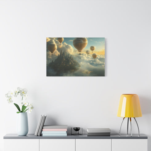 Cloud City Built on Giant Balloons — Canvas Wall Art — Product Detail View 7