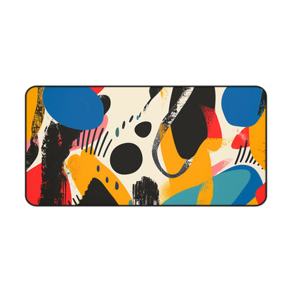 "Modern Abstract Bright Desk Mat - Add Color and Style to Workspace"