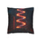Data Helix Spinning above Stone Altar Double-Sided Square Cushion Cover