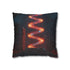 Data Helix Spinning above Stone Altar Double-Sided Square Cushion Cover