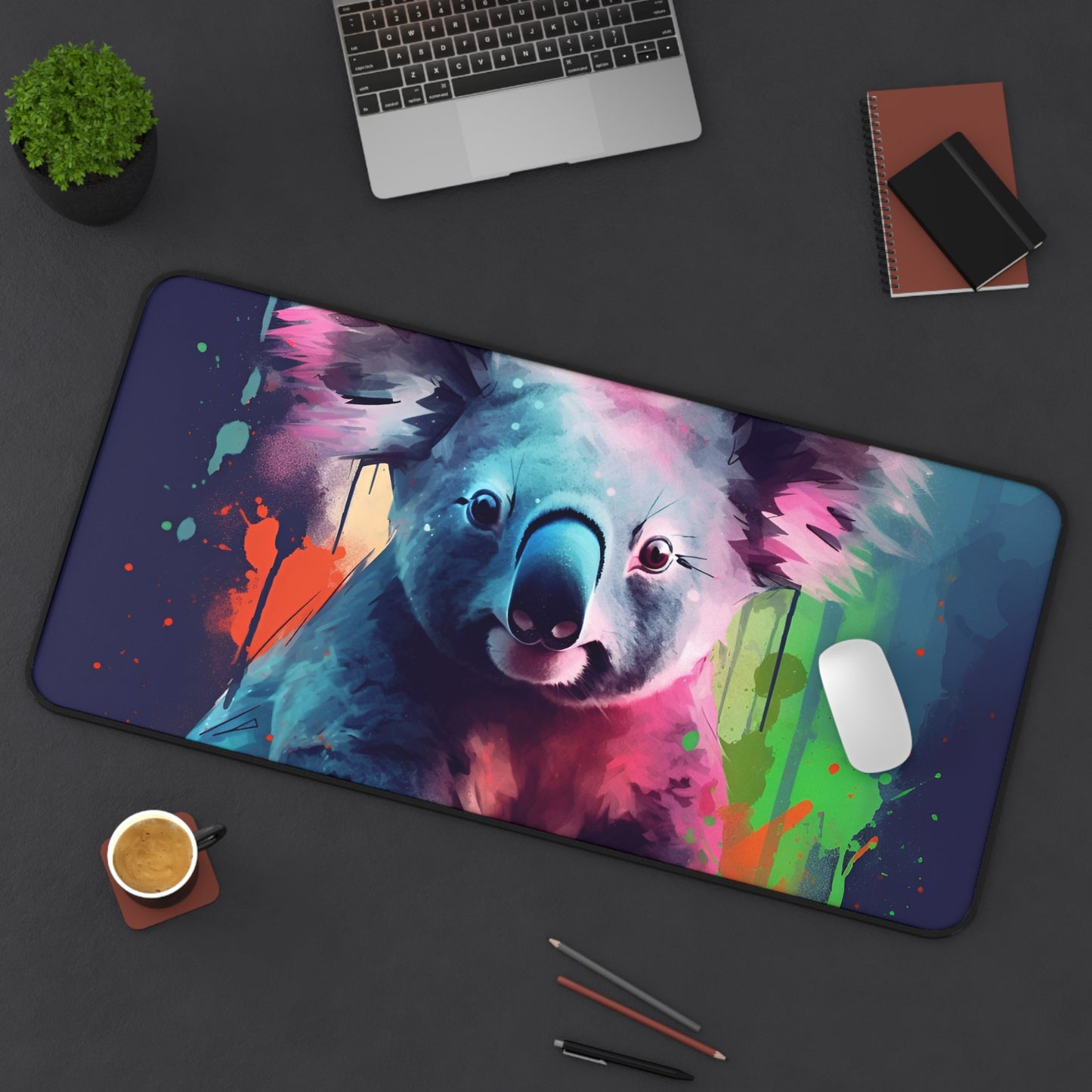 Koala Watercolor Desk Mat | Desk Mat | Accessories, Back-to-School, Desk, Fall Bestsellers, Home & Living, Mouse pad, Mouse Pads, Mousepad, Seasonal Picks, Stationery, TikTok | Prints with Passion