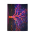 Electric Tree Rooted in the Sky — Plush Fleece Throw Blanket — Product Detail View 10