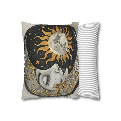 "Celestial Mandala Pillowcase - High-quality cosmic design for a stylish and comfortable bedroom. Perfect for all seasons, makes a great gift!"