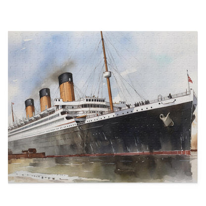 Intricately detailed Titanic Ship jigsaw puzzle - challenging and captivating for history buffs