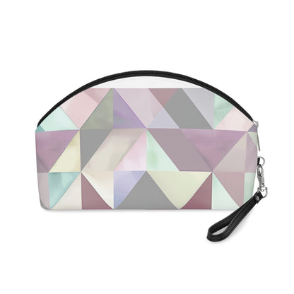 Pastel Geometrics Makeup Bag: Trendy & Chic Accessory