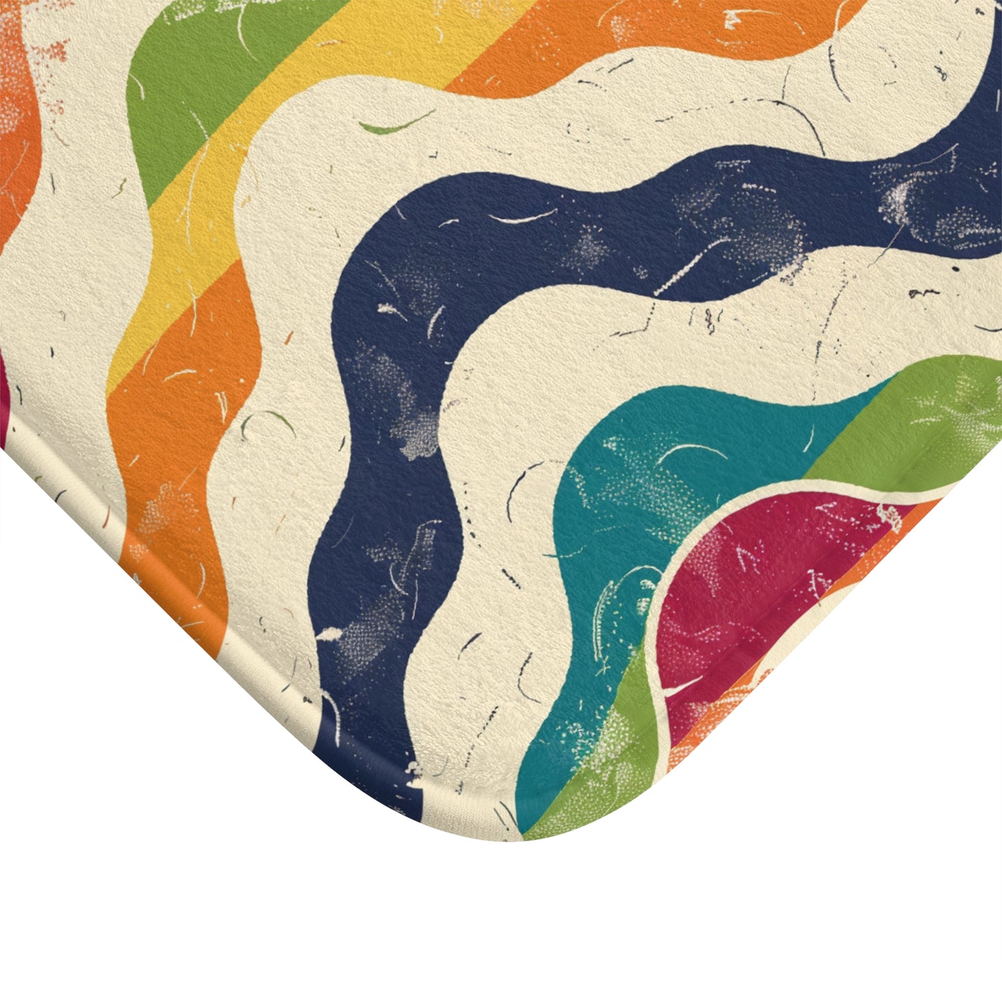 Retro Waves Bath Mat