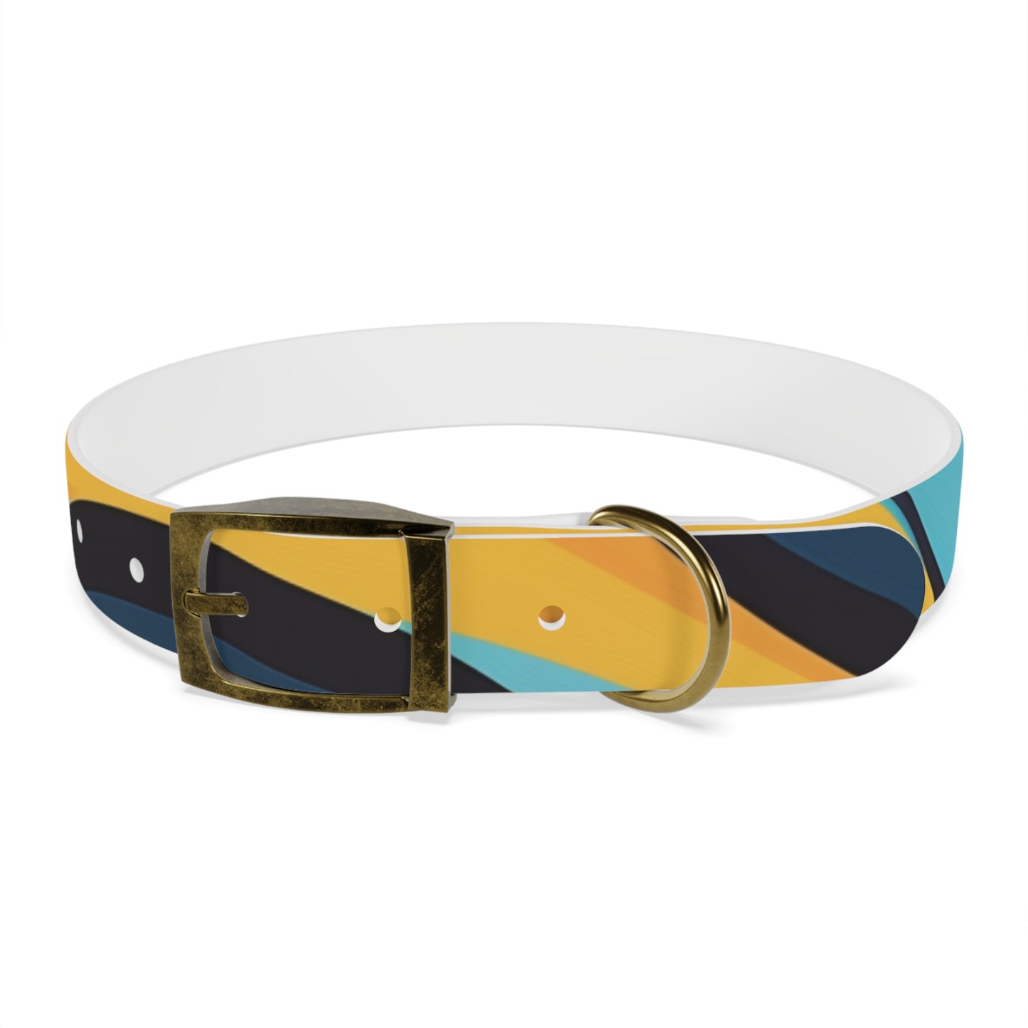 Retro Waves Dog Collar: Vibrant Style