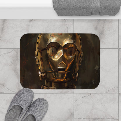 Golden Droid Bath Mat | Bath Mats | Bath, Bathroom, Home & Living, Indoor, Sublimation | Prints with Passion