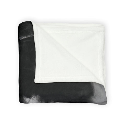 Tribal Warrior Made of Smoke — Plush Fleece Throw Blanket — Product Detail View 11