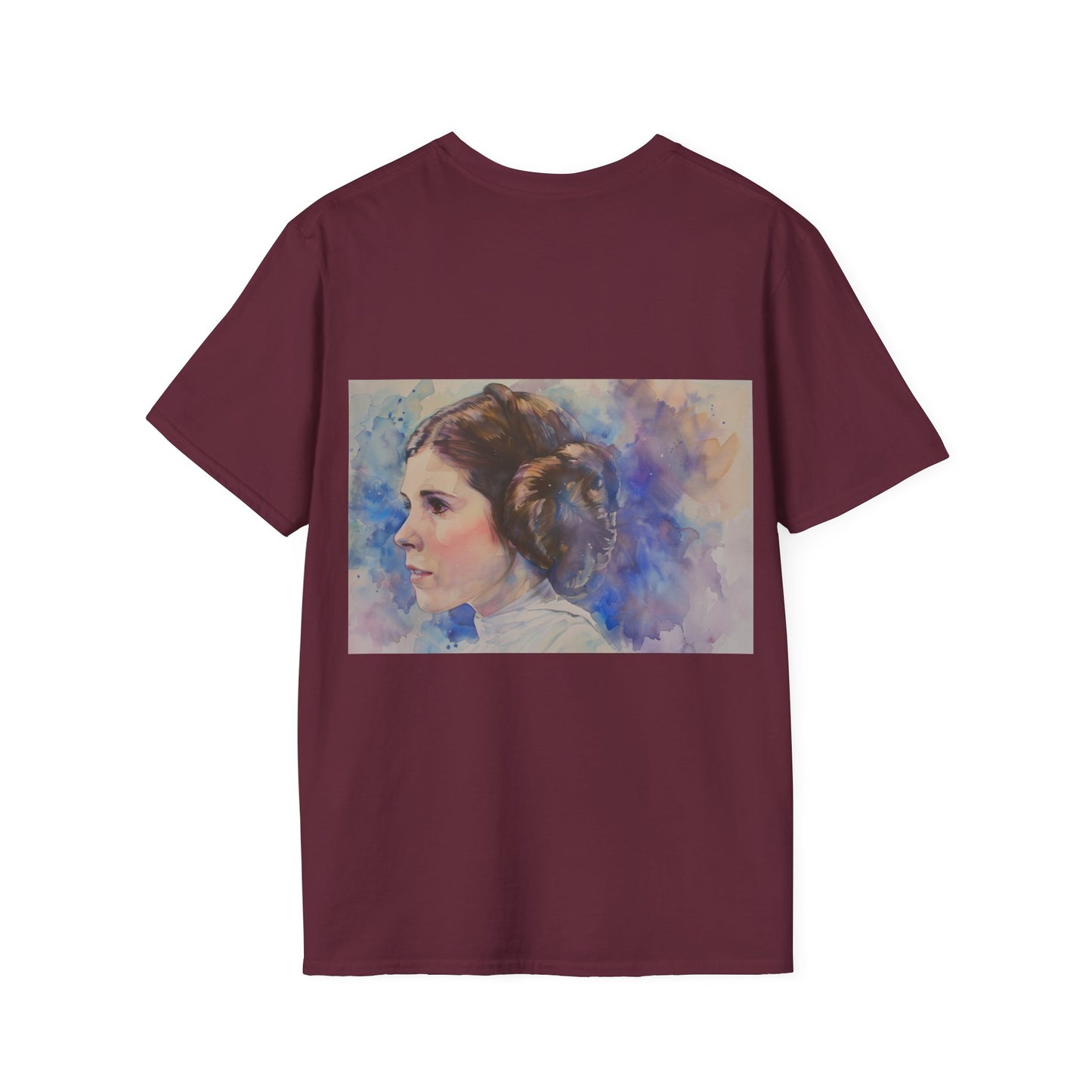 Princess Leia Watercolor Tee: Galactic Glamour