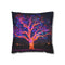 Electric Tree Rooted in the Sky — 40×40 Cushion Cover — Front 40×40 cm Square Cushion View