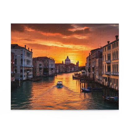 "Venetian Dream Jigsaw Puzzle - Illustrated canals of Venice for a relaxing evening at home"