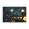 Moonlight Temple with Levitating Torches (Edition II) — Canvas Wall Art — Front Gallery-Wrapped Canvas View