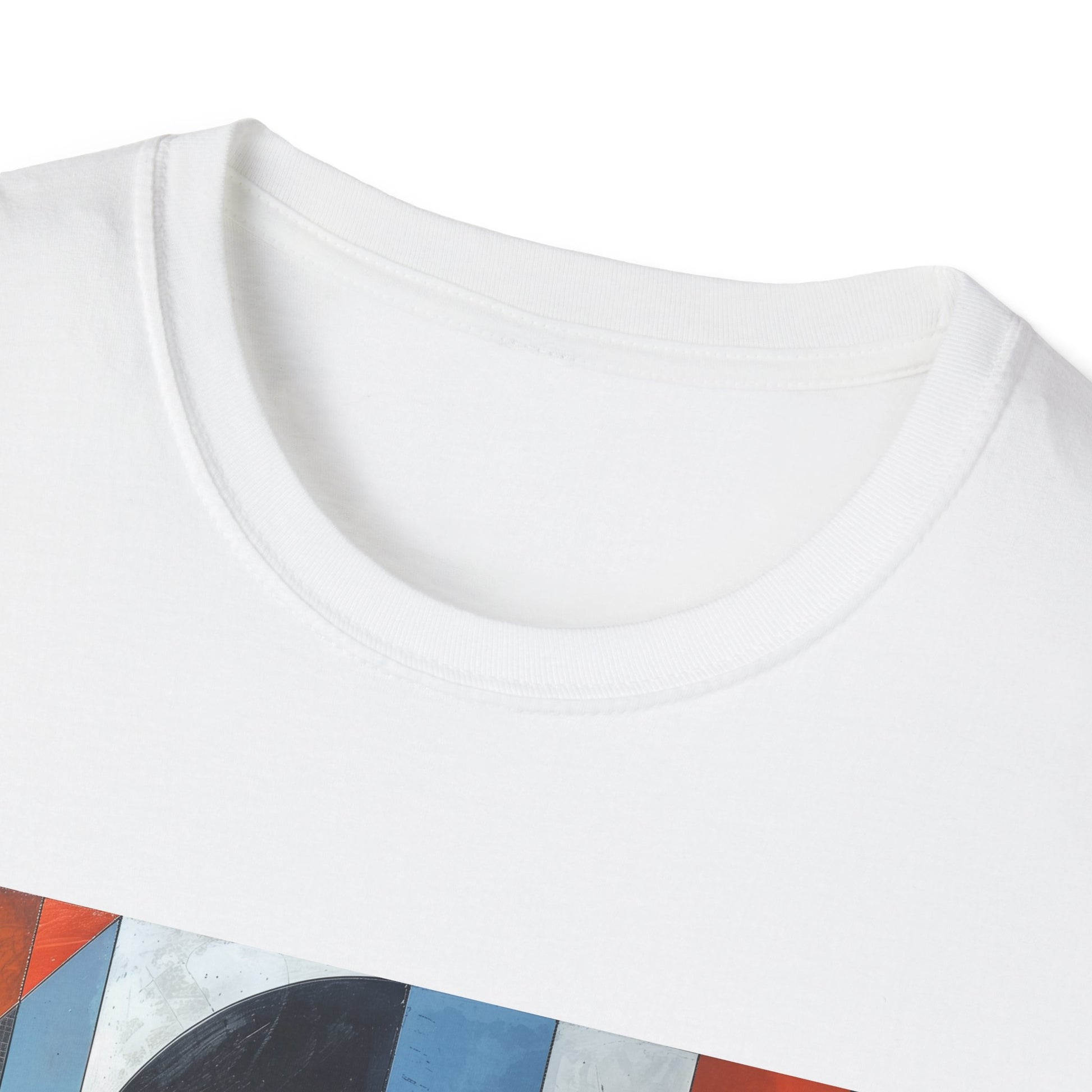 Abstract Shirt: Geometric Symphony: Interwoven Worlds T-Shirt