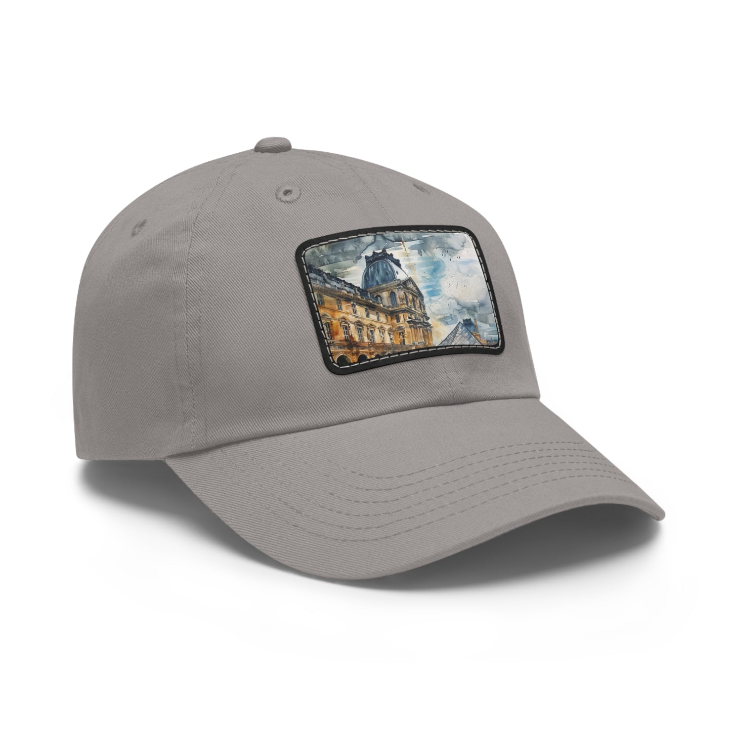 Parisian Charm Louvre Watercolor Cap