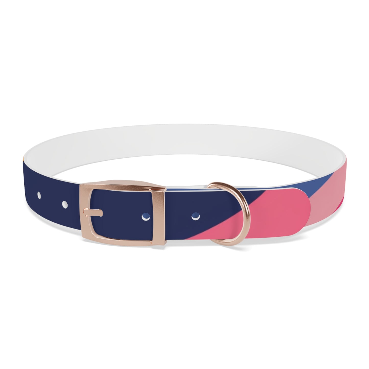 Vibrant Retro Waves Dog Collar