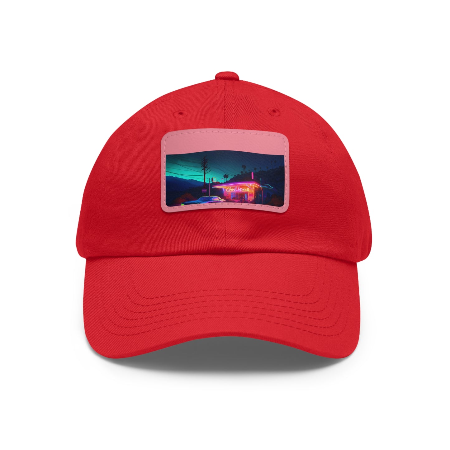 Neon Watercolor Charm Baseball Cap