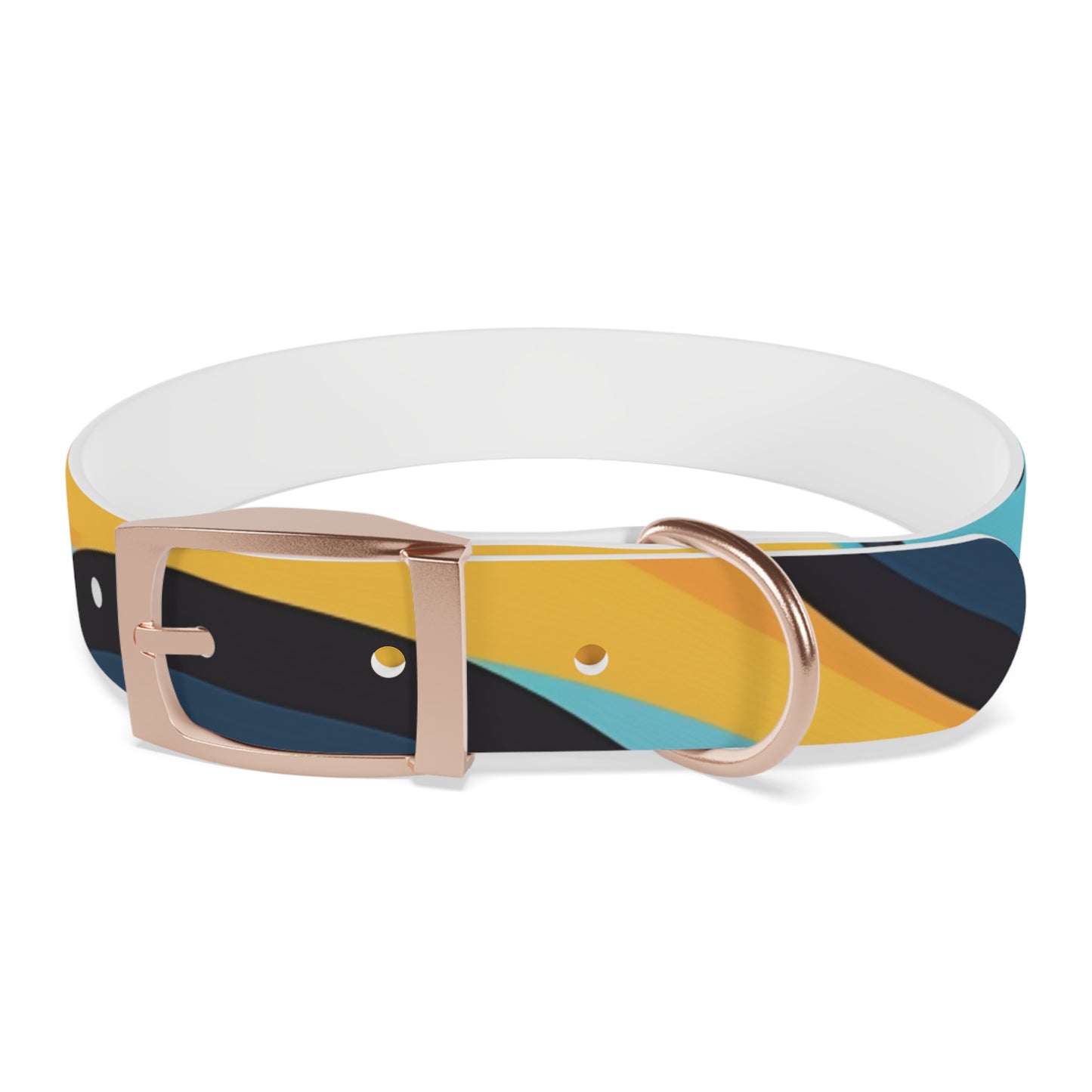 Retro Waves Dog Collar: Vibrant Style