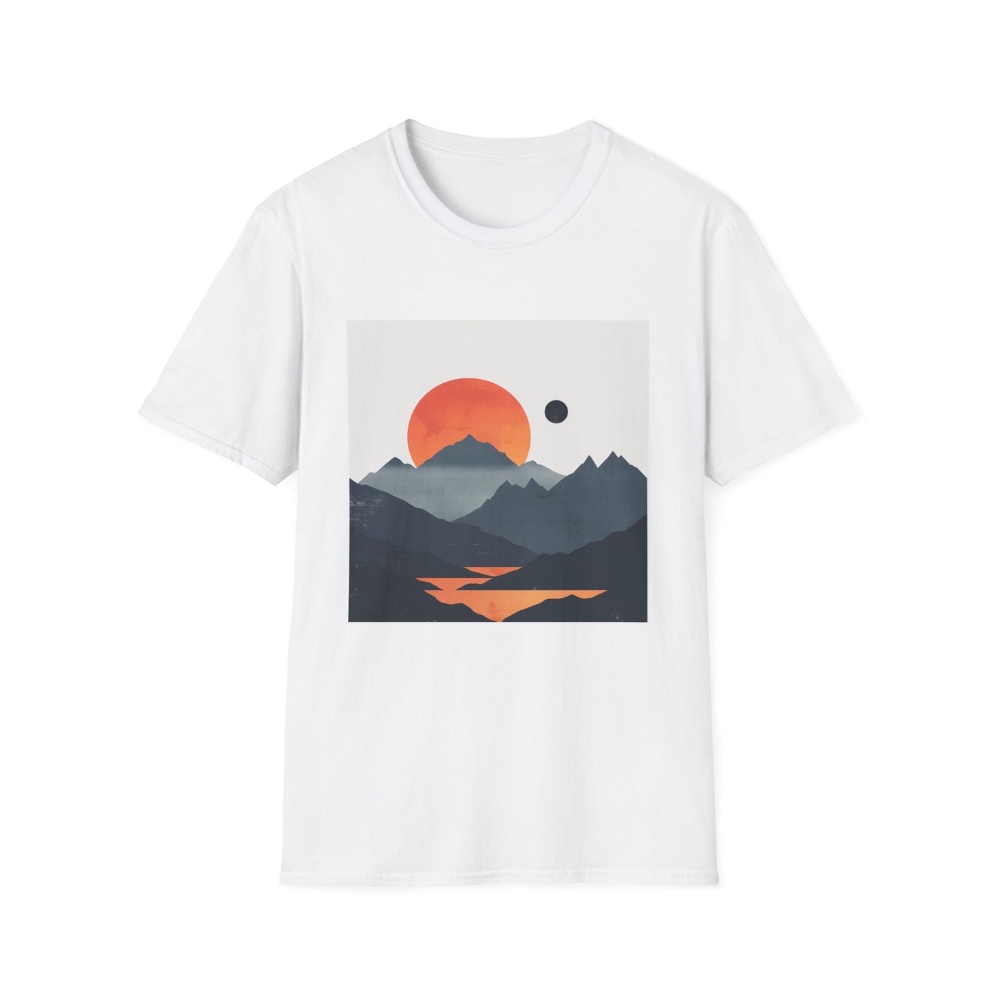 Dawn's Embrace: A Minimalist Mountain Sunrise