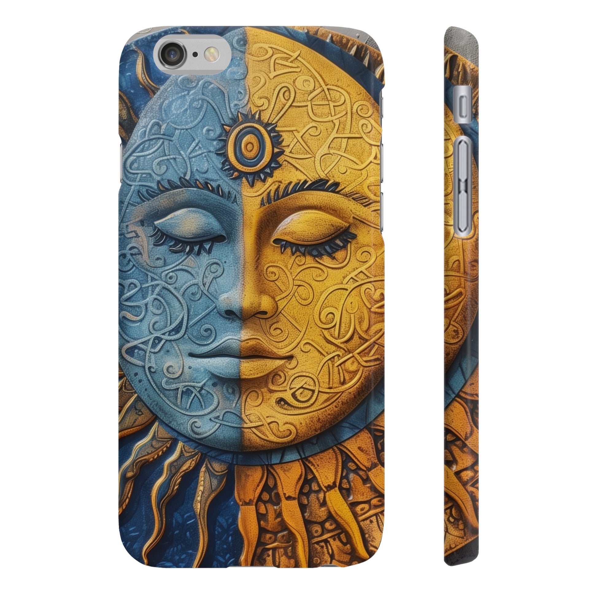 Celestial Dance: Sun & Moon Mandala Phone Case | Phone Case | Accessories, Glossy, iPhone Cases, Matte, Phone Cases, Samsung Cases, Slim | Prints with Passion